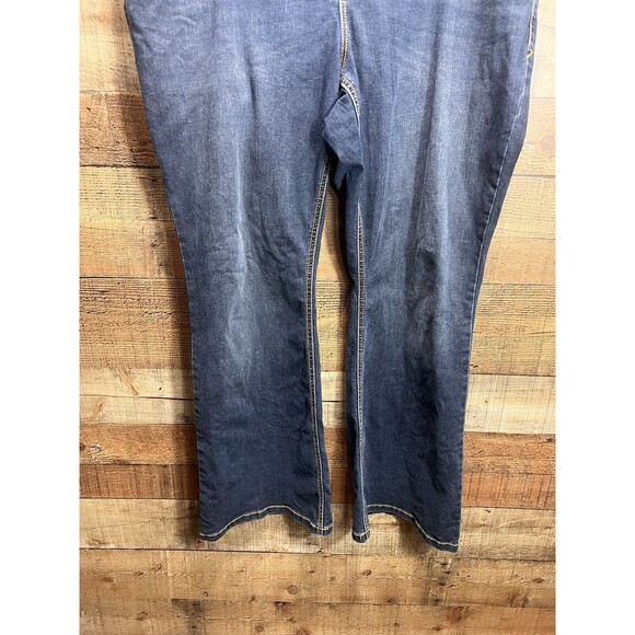 Torrid Luxe Slim Boot Jeans Super Stretch Dark Wash Wide Leg Flare Womens 18S - Picture 8 of 11